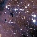 Open cluster within the Eagle Nebula