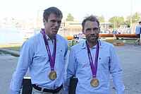 Mads Rasmussen (l.) und Rasmus Quist, Olympiasieger von 2012
