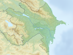 Location of Yenikend reservoir in Azerbaijan.