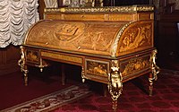 Rolltop desk dated 1777–1781 probably made for Pierre Beaumarchais