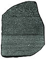 Image 55The Rosetta Stone (c. 196 BC) enabled linguists to begin deciphering ancient Egyptian scripts. (from Ancient Egypt)