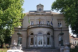 Ixelles' Municipal Hall seen from the Place Fernand Cocq/Fernand Cocqplein