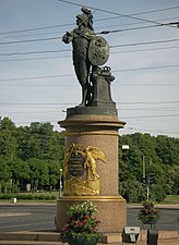 Suvorov Monument: Alexander Suvorov as youthful Mars, Saint Petersburg (1799—1801)