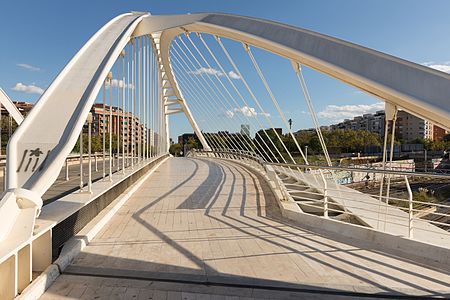 The Bac de Roda Bridge in Barcelona, Spain (1984–87): Calatrava's first bridge
