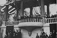 The President of France inaugurating the Collège d'athlètes (October, 1913)