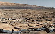 View from the "Kimberley" formation on Mars taken by NASA's Curiosity rover