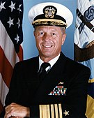 US Navy Admiral Frank Bowman, an Officier of the Ordre national du Mérite
