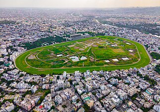 Aerial View of the Hyderabad Race Club