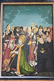 Kirchenlehrer Hieronymus und Gregor der Große mit geistlichen Würdenträgern