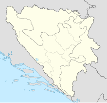 Kazaginac within Bosnia and Herzegovina