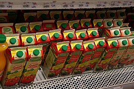 Processed gazpacho carton packages