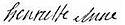 Henriette of France's signature