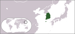 Location of Third Republic of Korea