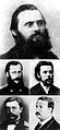 Image 19Balakirev (top), Cui (upper left), Mussorgsky (upper right), Rimsky-Korsakov (lower left), and Borodin (lower right). (from Romantic music)