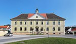 Mistelbach – Barnabitenkolleg und Deckenfresko von Franz Anton Maulbertsch in der Klosterbibliothek