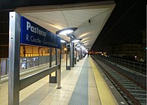 Pastena station platform