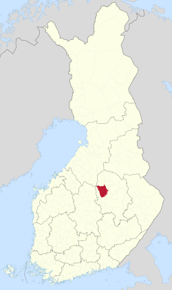 Location of Pielavesi in Finland
