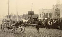 Scene of assassination in Saint Petersburg on 15 July 1904
