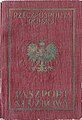 Polish service passport used by an employee at the consulate in Germany 1936–1939