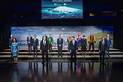 Secretary Blinken in the Arctic Council Ministerial Family Photo in Reykjavik, Iceland, May 2021