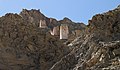 Die Turmruinen der Festung Weißer Kristall (Shelkar Dzong)