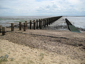 Remains of the Shoeburyness Boom, built to protect the Thames Estuary from Soviet submarines during the Cold War