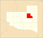 Location of Toay Department within La Pampa Province