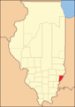 Wabash County at the time of its creation in 1824