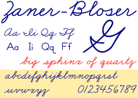 Zaner-Bloser script