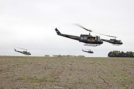 "Air cavalry" of the Argentine Army.