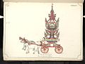 Image 2719th-century funeral cart and spire, which would form part of the procession from the home to the place of cremation (from Culture of Myanmar)