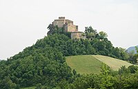 Castle of Rossena near Castle of Canossa