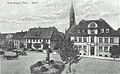 Marktplatz mit Rathaus um 1900