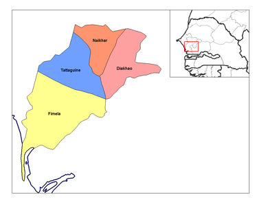 Location in the Fatick Region