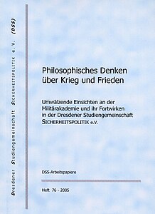Festschrift, Wolfgang Scheler, zum 70., DSS-AP, H. 76, 2005, Umschlagtitel.
