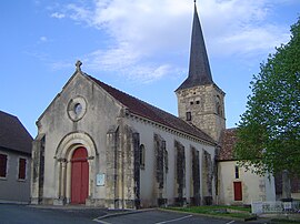 The church in Fleury-sur-Loire