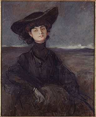 Anna, Comtesse de Noailles, 1914 by Jean-Louis Forain