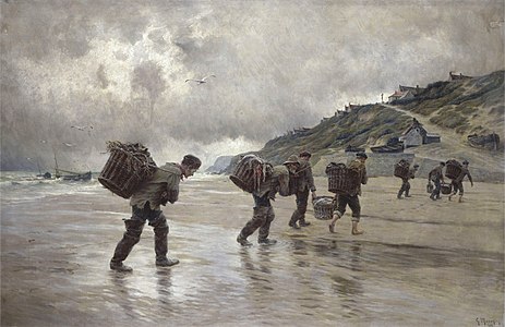 Fishermen of Equihen, 1902, oil on canvas, Palais des Beaux-Arts de Lille.