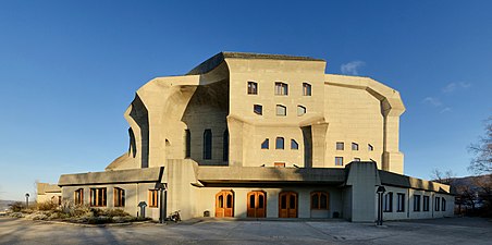 Second Goetheanum in Dornach near Basel (Switzerland) by the Austrian architect Rudolf Steiner (1924–1928)