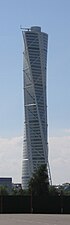 The Turning Torso building in Malmö, Sweden by Santiago Calatrava (2005)