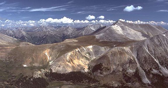 Mount Antero is the highest peak of the Southern Sawatch Range.
