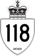 Highway 118 marker