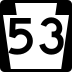 Pennsylvania Route 53 marker