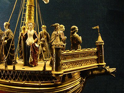 Detail of the reliquary of Saint Ursula (16th century)