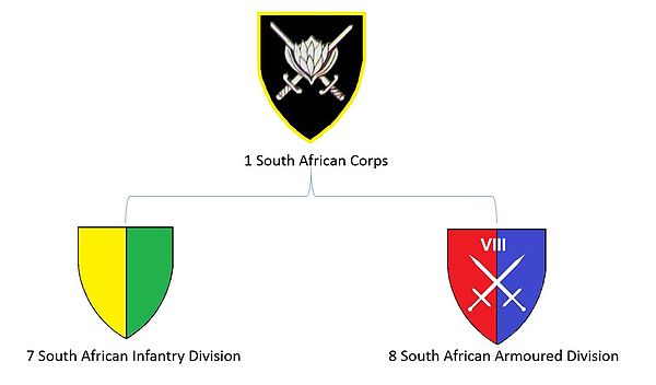SADF 1 SA Corps structure