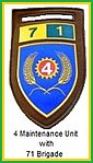 SADF 4 Maintenance Unit with 71 Brigade Unit Flash