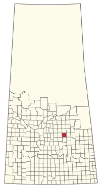 Location of the RM of Lakeside No. 338 in Saskatchewan