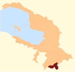 Location of Pavlovsk in Saint Petersburg