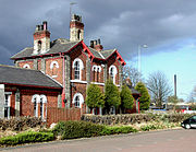 Stepney Railway station building (rear), built 1853 (2009)