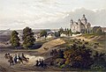 Painting of Antakalnis panorama by Kanutas Ruseckas in 1848